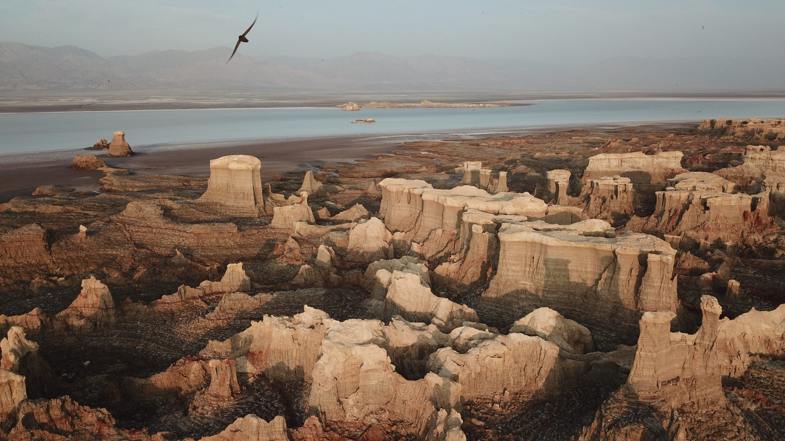 Danakil, Felsformation am Randes des Salzsees